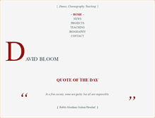 Tablet Screenshot of davidbloom.info